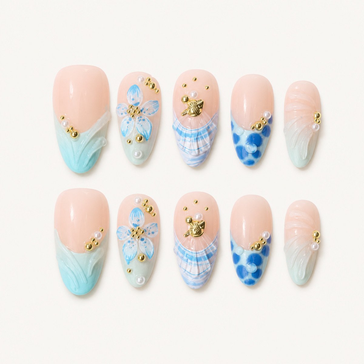 Handmade Style 01 press-on nails