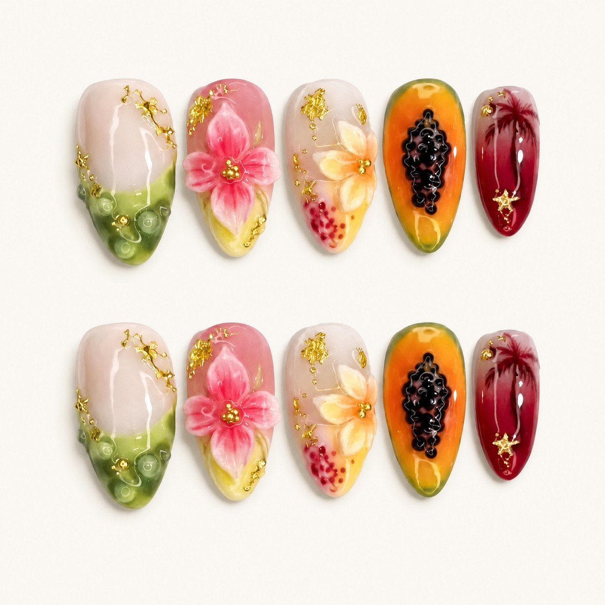 Handmade Style 02 press-on nails