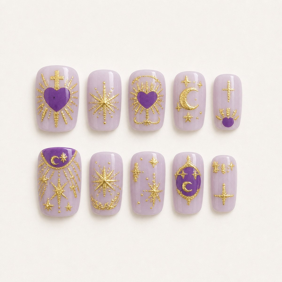 Machine Style 09 press-on nails