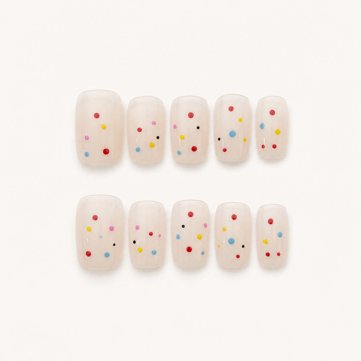 Machine Style 10 press-on nails