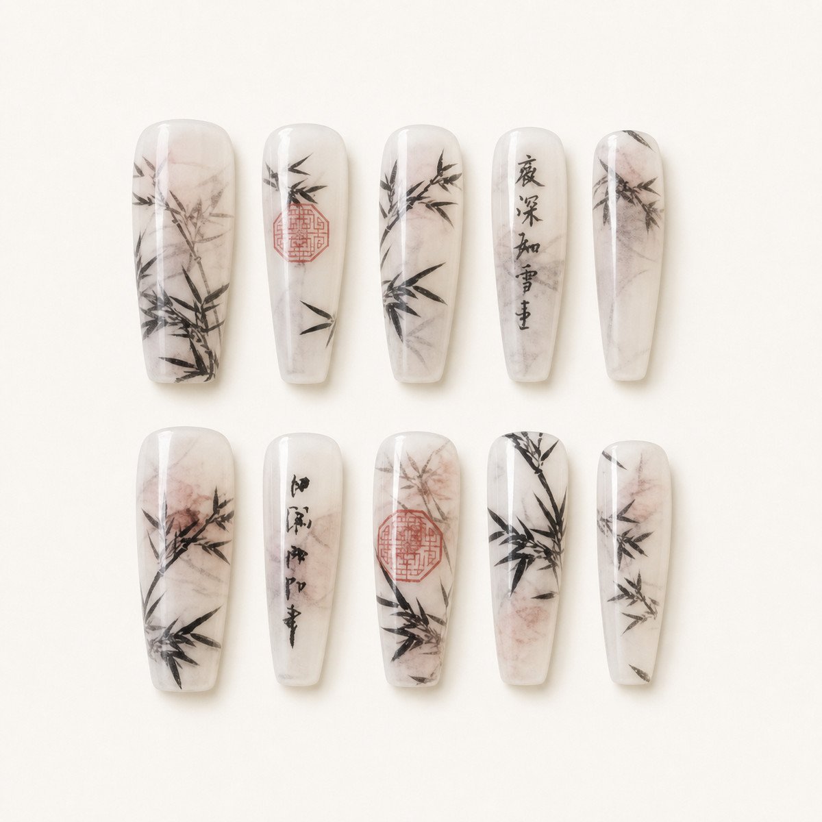 Machine Style 11 press-on nails