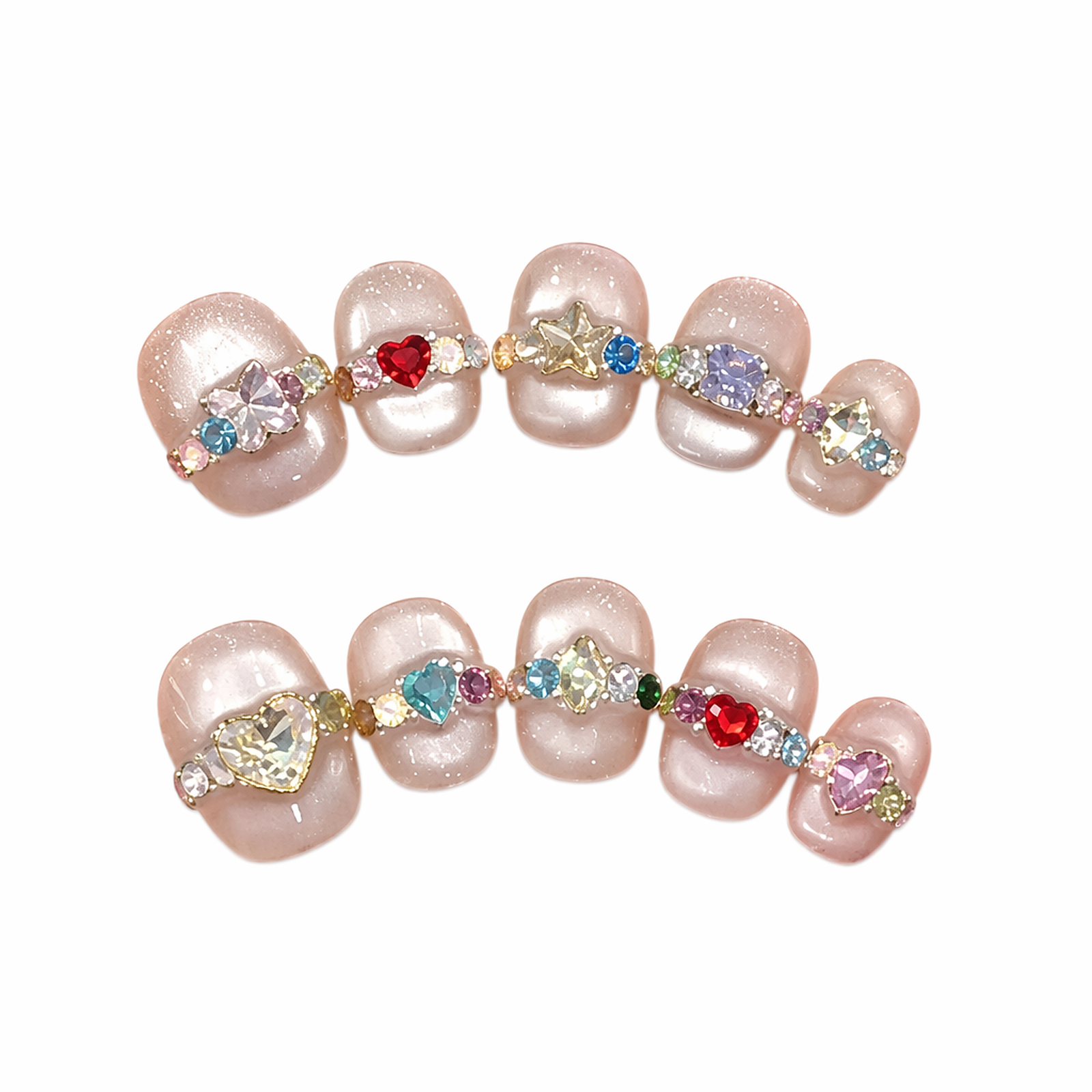 Prism Belt design-led press-on nail set