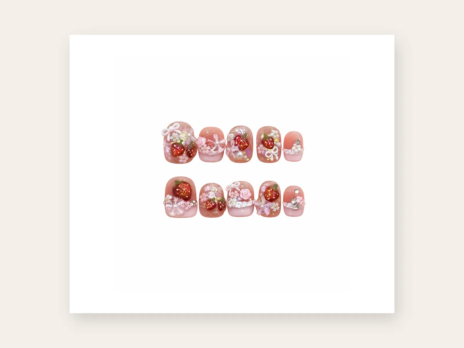 Strawberry Bow studio detail presentation
