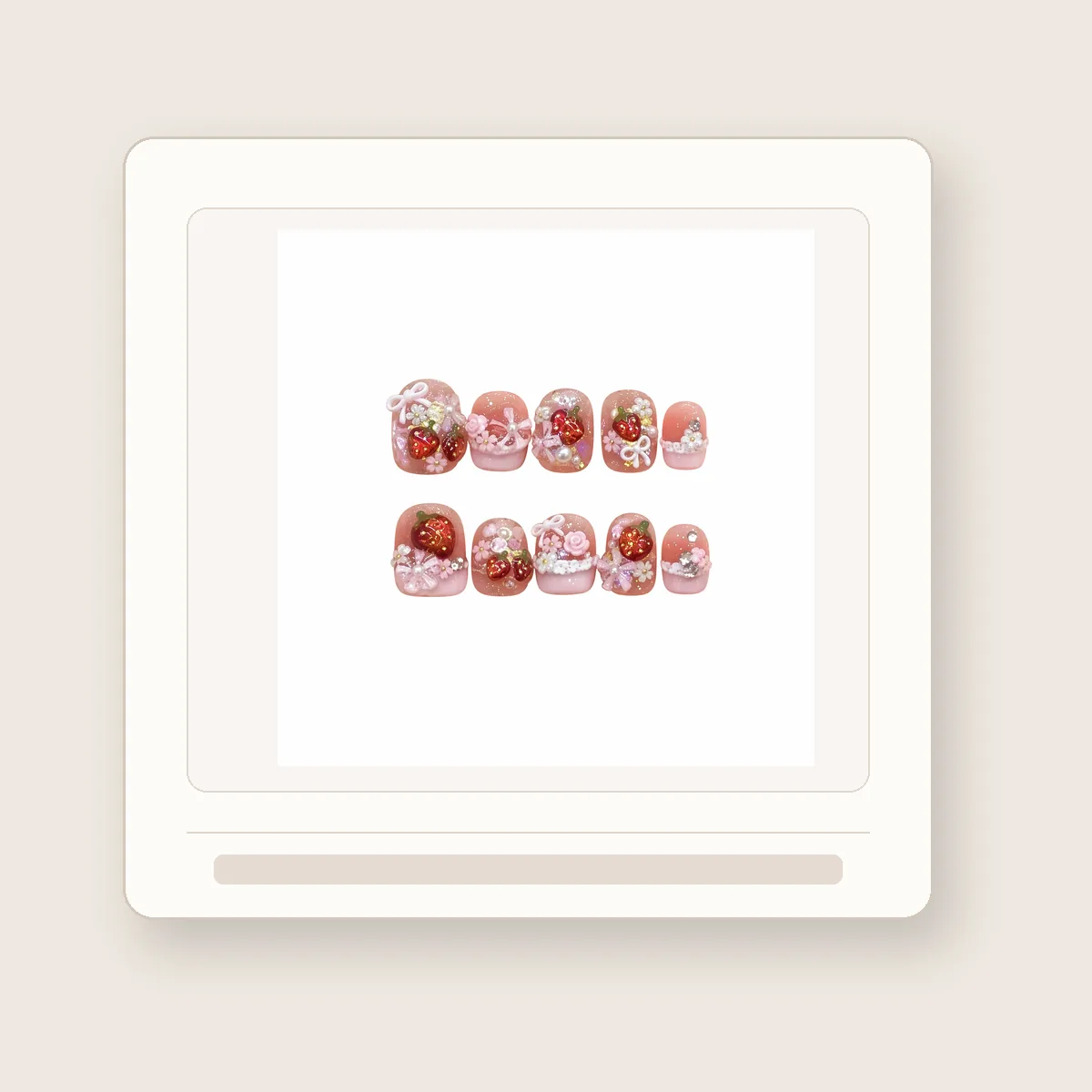 Strawberry Bow packaging presentation