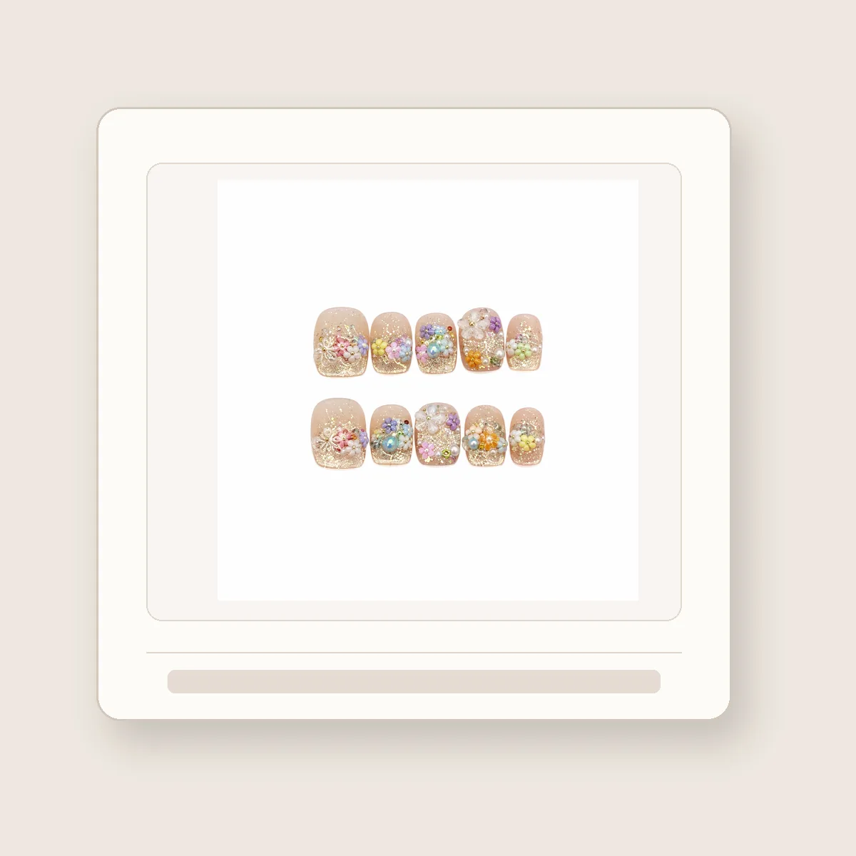 Peach Blossom Gems packaging presentation