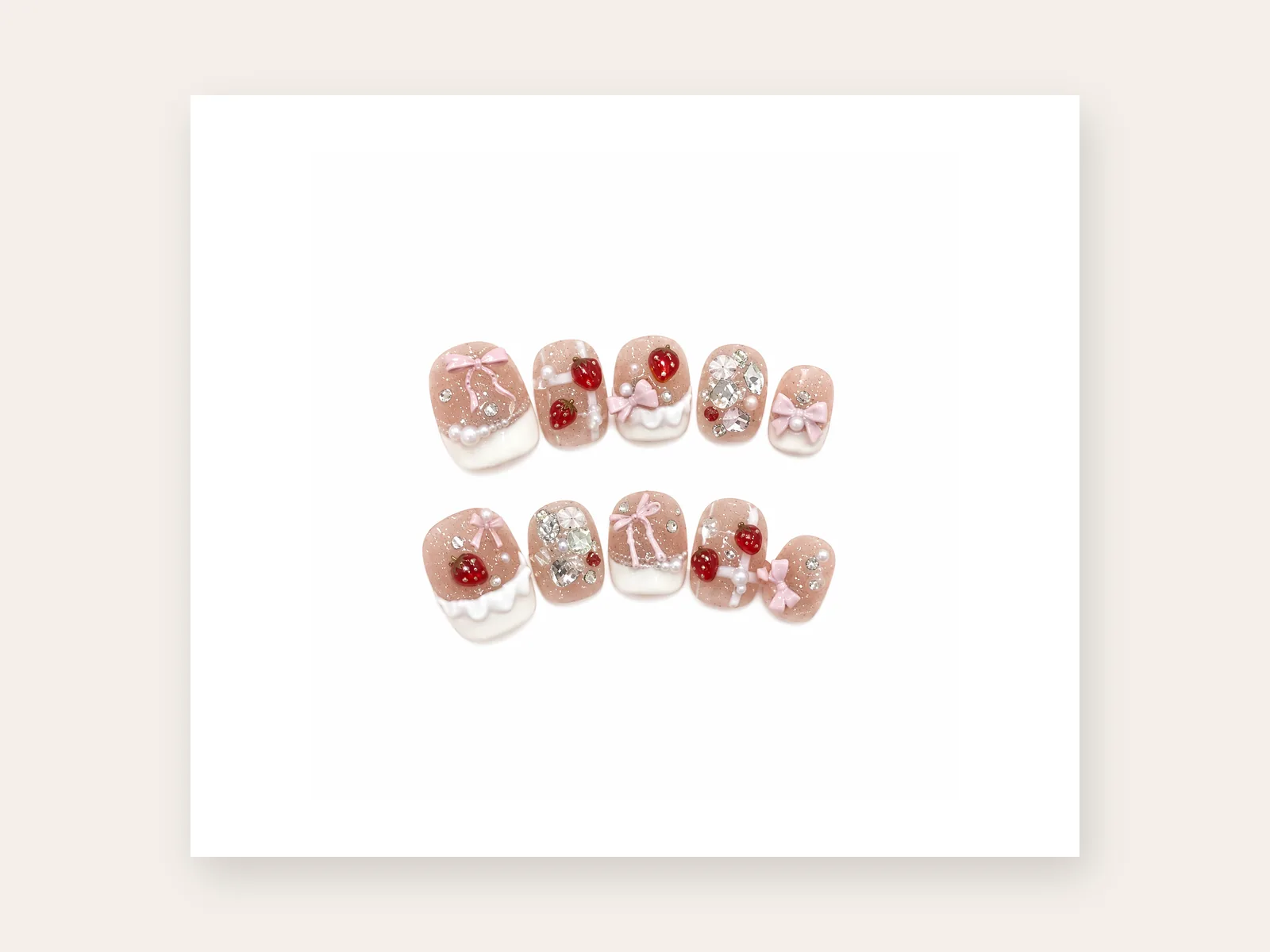 Strawberry Cream studio detail presentation